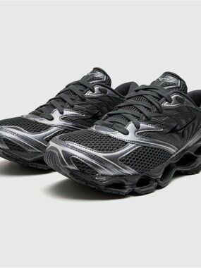Mizuno Wave Prophecy LS Black Metallic Gray Sneaker D1GA251103 NWOT